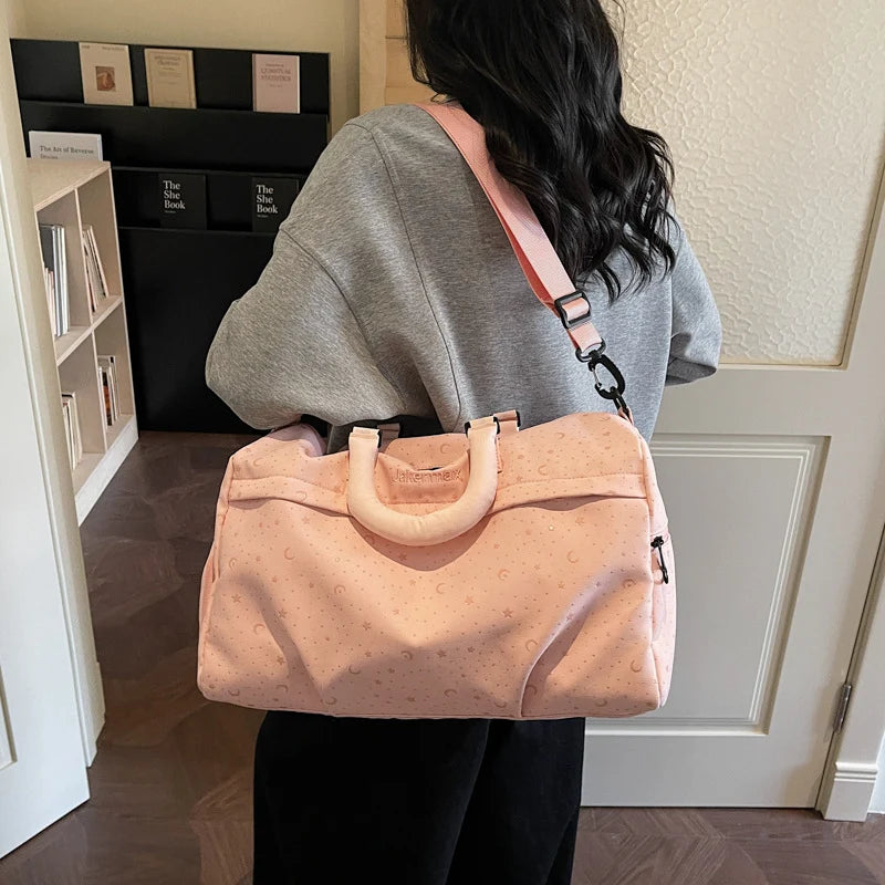 Travel Duffel Bag Water-Resistant Spacious Interior Adjustable Strap