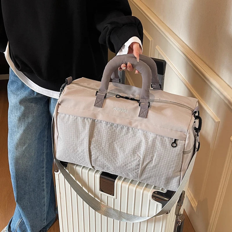 Travel Duffel Bag Water-Resistant Spacious Interior Adjustable Strap