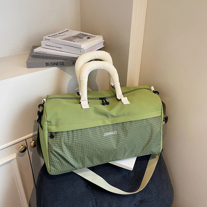 Travel Duffel Bag Water-Resistant Spacious Interior Padded Shoulder Strap