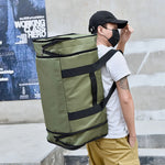 Travel Duffel Bag Water-Resistant Spacious Multiple Compartments Padded Strap