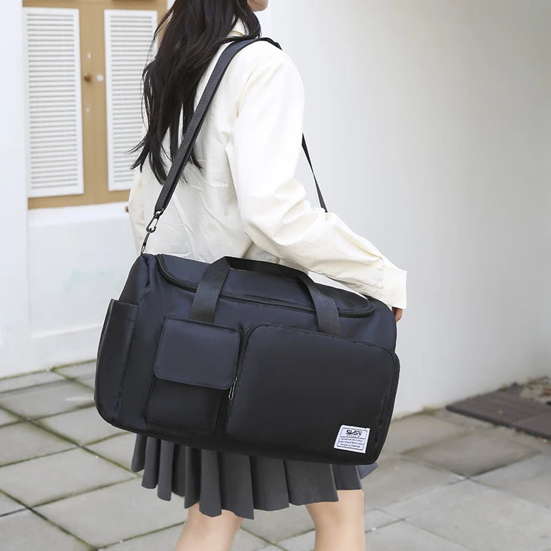 Travel Duffel Bag Water-Resistant Spacious Multiple Pockets
