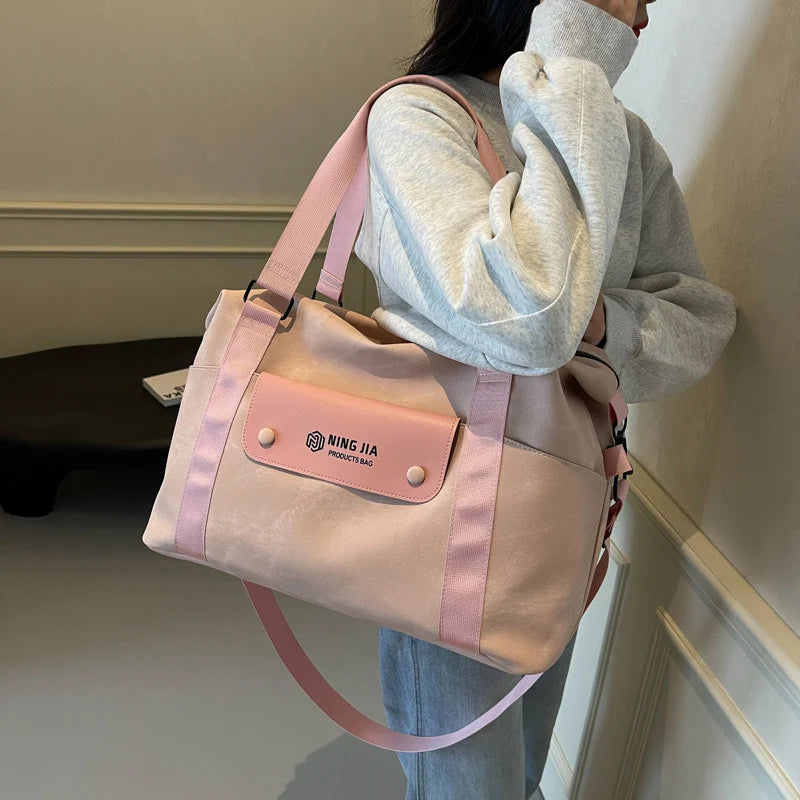Travel Duffel Bag Water-Resistant Spacious Padded Shoulder Straps