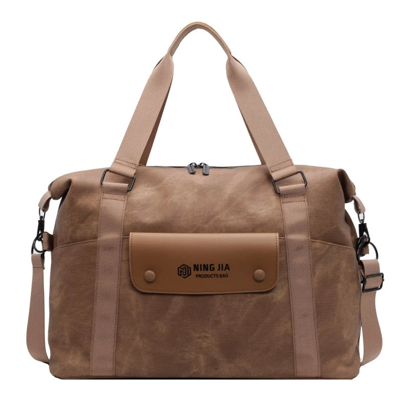 Travel Duffel Bag Water-Resistant Spacious Padded Shoulder Straps