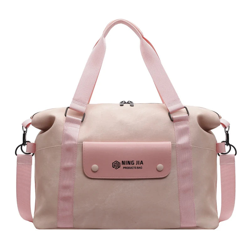 Travel Duffel Bag Water-Resistant Spacious Padded Shoulder Straps