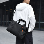 Travel Duffel Bag Waterproof Fabric Multiple Compartments Adjustable Strap