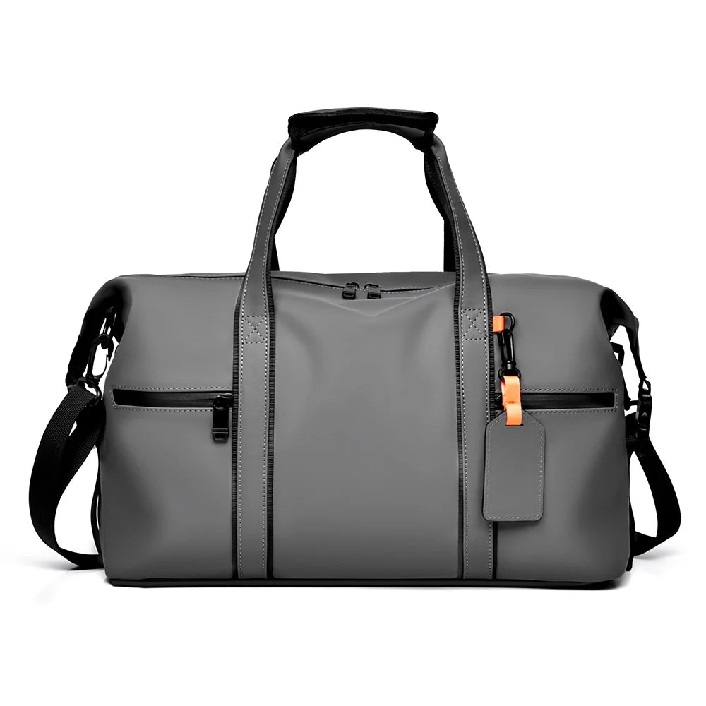Travel Duffel Bag Waterproof Fabric Multiple Compartments Adjustable Strap