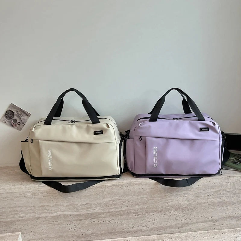 Travel Duffel Bag Waterproof Multiple Compartments Adjustable Shoulder Strap