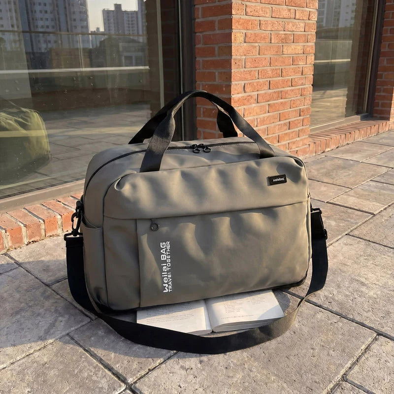 Travel Duffel Bag Waterproof Multiple Compartments Adjustable Shoulder Strap