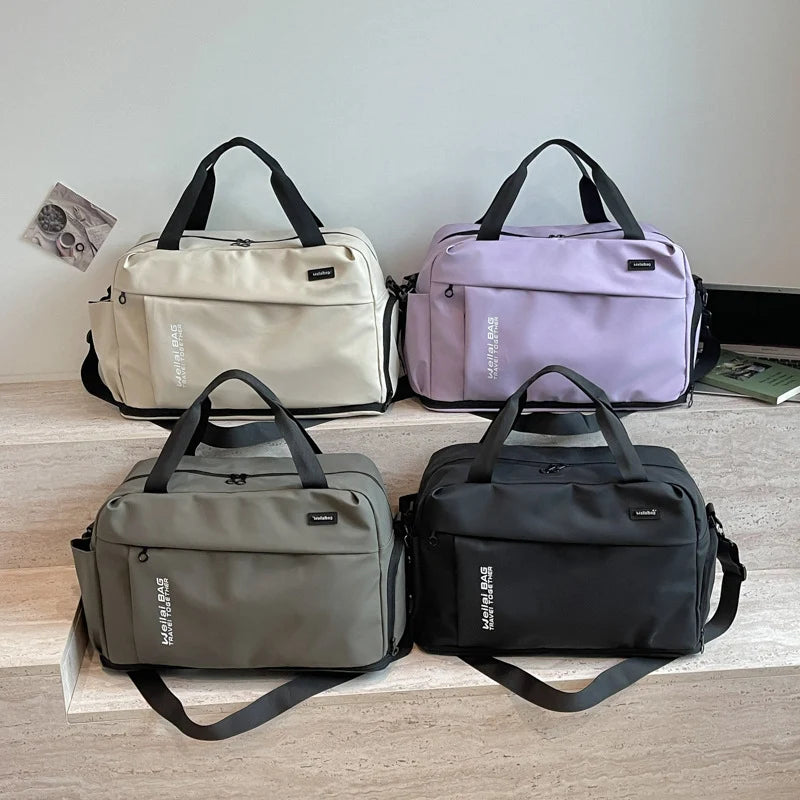 Travel Duffel Bag Waterproof Multiple Compartments Adjustable Shoulder Strap