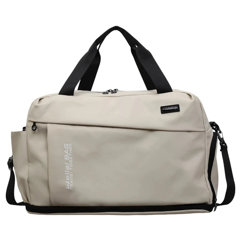 Travel Duffel Bag Waterproof Multiple Compartments Adjustable Shoulder Strap