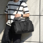Travel Duffel Bag Waterproof Multiple Compartments & Removable Strap