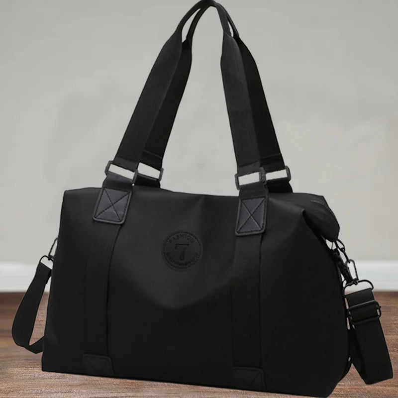 Travel Duffel Bag Waterproof Multiple Pockets & Adjustable Straps
