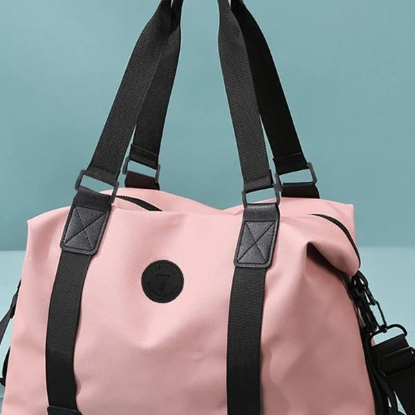 Travel Duffel Bag Waterproof Multiple Pockets & Adjustable Straps