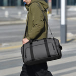 Travel Duffel Bag Waterproof Multiple Pockets & Padded Shoulder Strap
