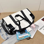 Travel Duffel Bag Waterproof Zippered Pockets Adjustable Shoulder Strap
