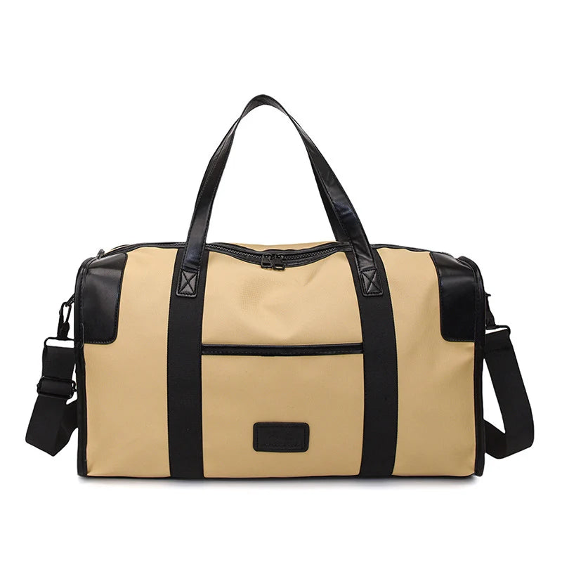 Travel Duffel Bag Waterproof Zippered Pockets Adjustable Shoulder Strap