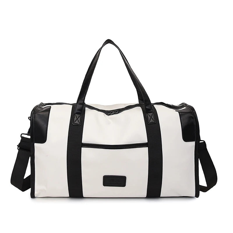 Travel Duffel Bag Waterproof Zippered Pockets Adjustable Shoulder Strap