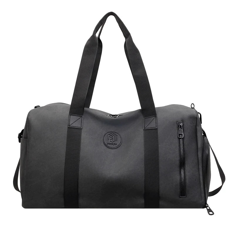Travel Duffel Bag Wear-Resistant Fabric Multi-Compartment & Adjustable Strap
