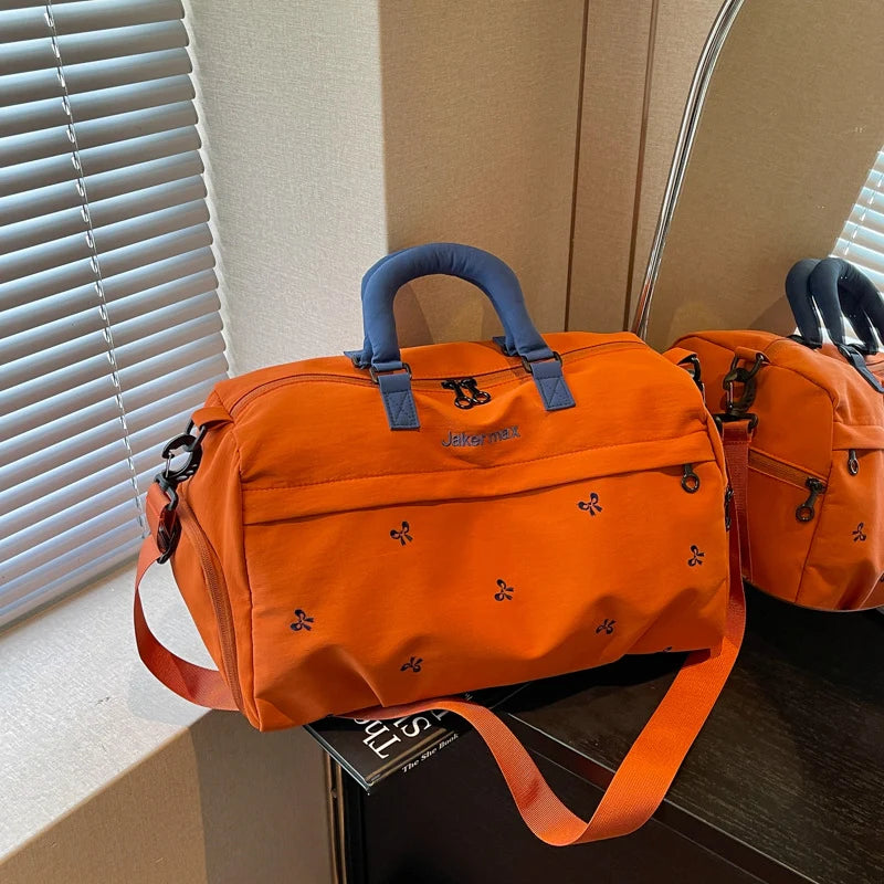 Travel Duffel Bag Weather-Resistant Padded Handles & Adjustable Strap