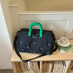 Travel Duffel Bag Weather-Resistant Padded Handles & Adjustable Strap