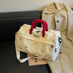 Travel Duffel Bag Weather-Resistant Padded Handles & Adjustable Strap