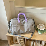 Travel Duffel Bag Weather-Resistant Padded Handles & Adjustable Strap
