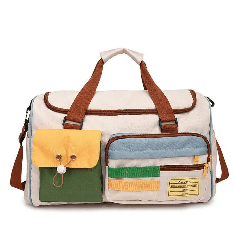 Travel Duffel Bag Weather-Resistant Spacious Multiple Pockets