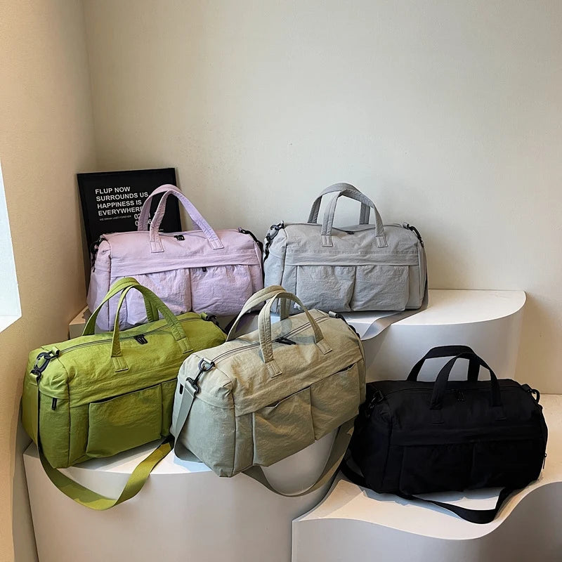 Travel Duffel Bag Weather-Resistant Spacious Multiple Pockets