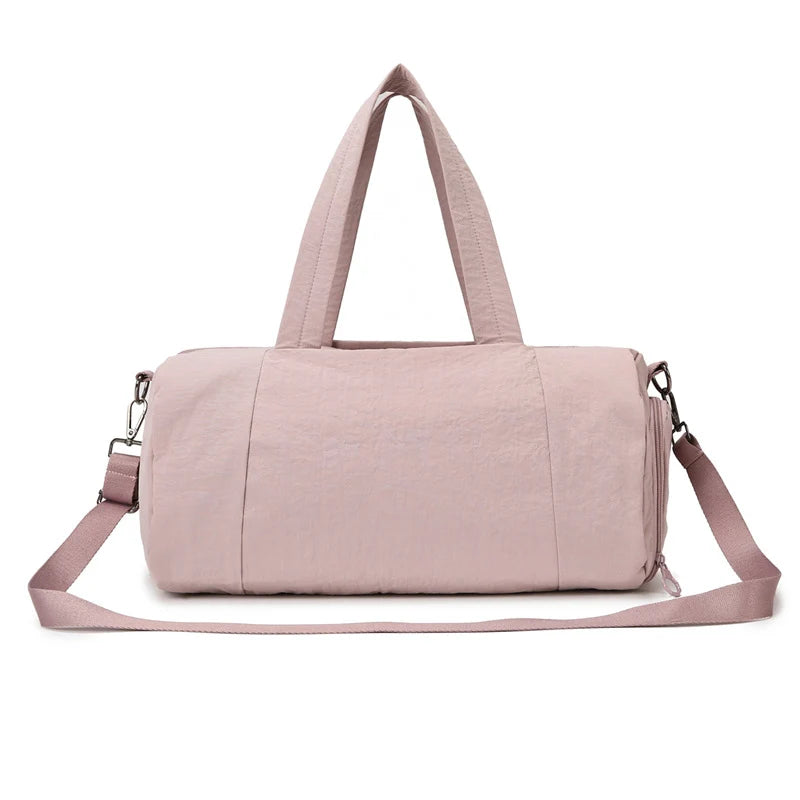 Travel Duffle Bag Foldable Wear-Resistant Detachable Shoulder Strap