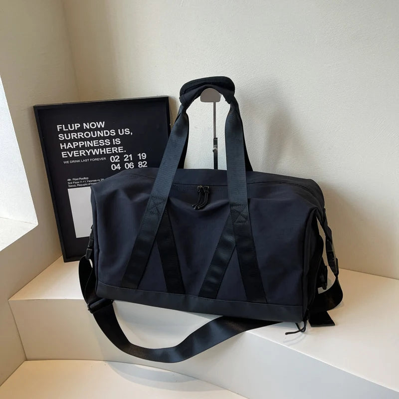 Travel Duffle Bag Heavy-Duty Water-Resistant Multiple Pockets Padded Strap