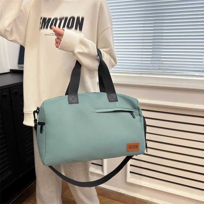 Travel Duffle Bag Large Capacity Water-Resistant Detachable Strap
