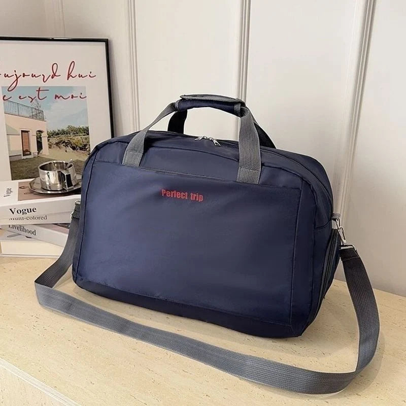 Travel Duffle Bag Large Capacity Water-Resistant Detachable Strap