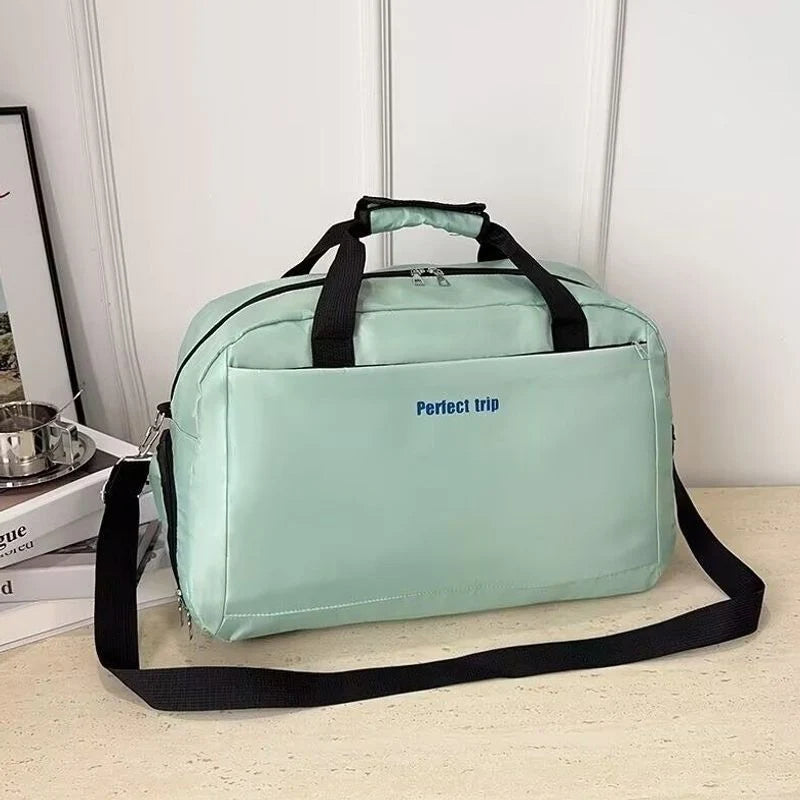 Travel Duffle Bag Large Capacity Water-Resistant Detachable Strap
