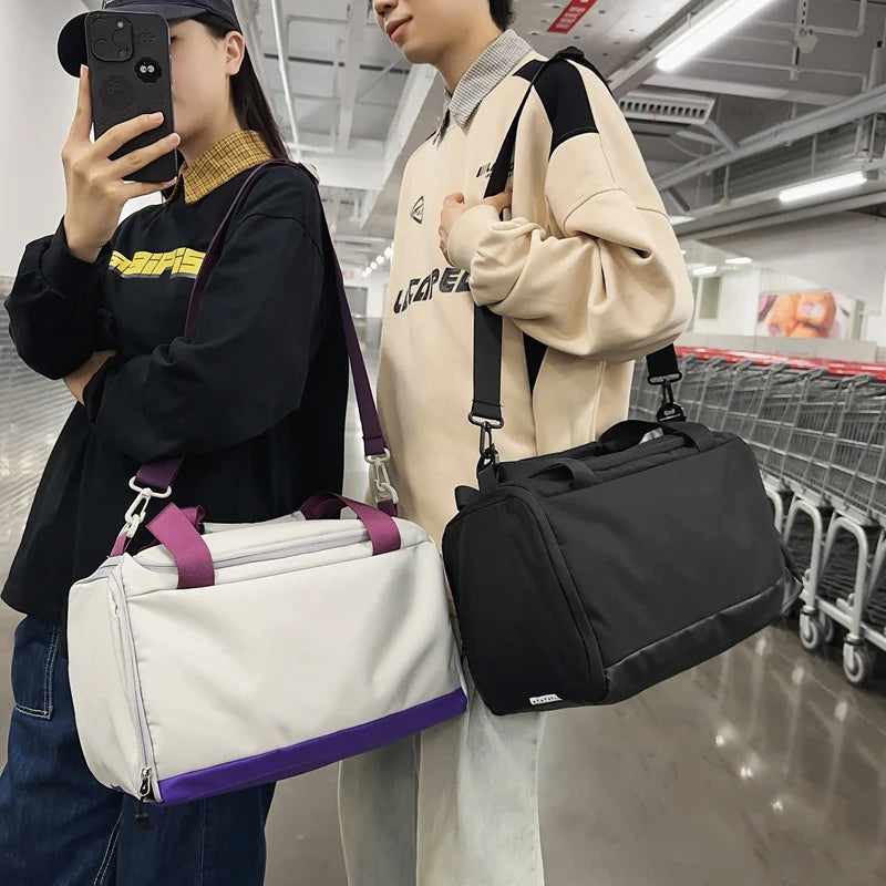Travel Duffle Bag Large Capacity Water-Resistant Padded Straps