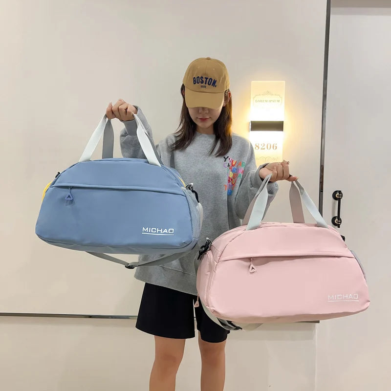 Travel Duffle Bag Lightweight Water-Resistant Compartments & Detachable Strap