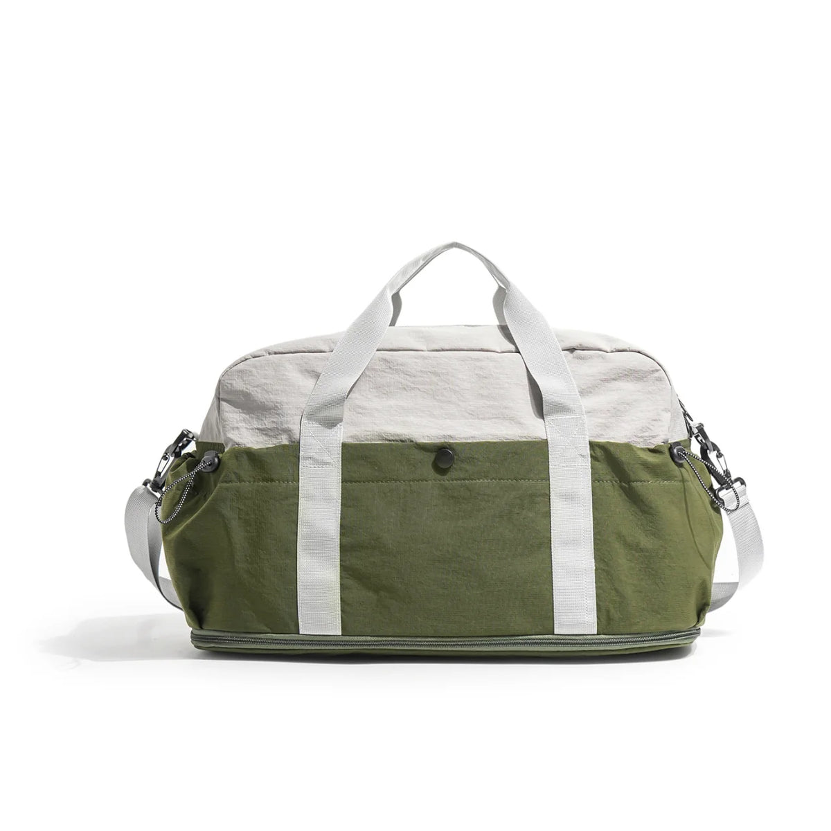 Travel Duffle Bag Multi-Pocket Removable Shoulder Strap Stain-Resistant Fabric