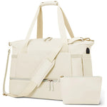 Travel Duffle Bag Multi-Pocket Water-Resistant Detachable Shoulder Strap