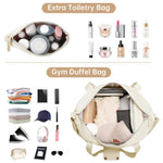 Travel Duffle Bag Multi-Pocket Water-Resistant Detachable Shoulder Strap