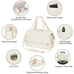 Travel Duffle Bag Multi-Pocket Water-Resistant Detachable Shoulder Strap