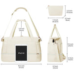 Travel Duffle Bag Multi-Pocket Water-Resistant Detachable Shoulder Strap