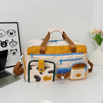 Travel Duffle Bag Multiple Compartments Water-Resistant Adjustable Strap