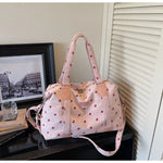 Travel Duffle Bag Spacious Durable Fabric Detachable Shoulder Strap
