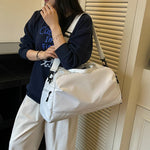 Travel Duffle Bag Spacious Foldable Water-Resistant Adjustable Strap