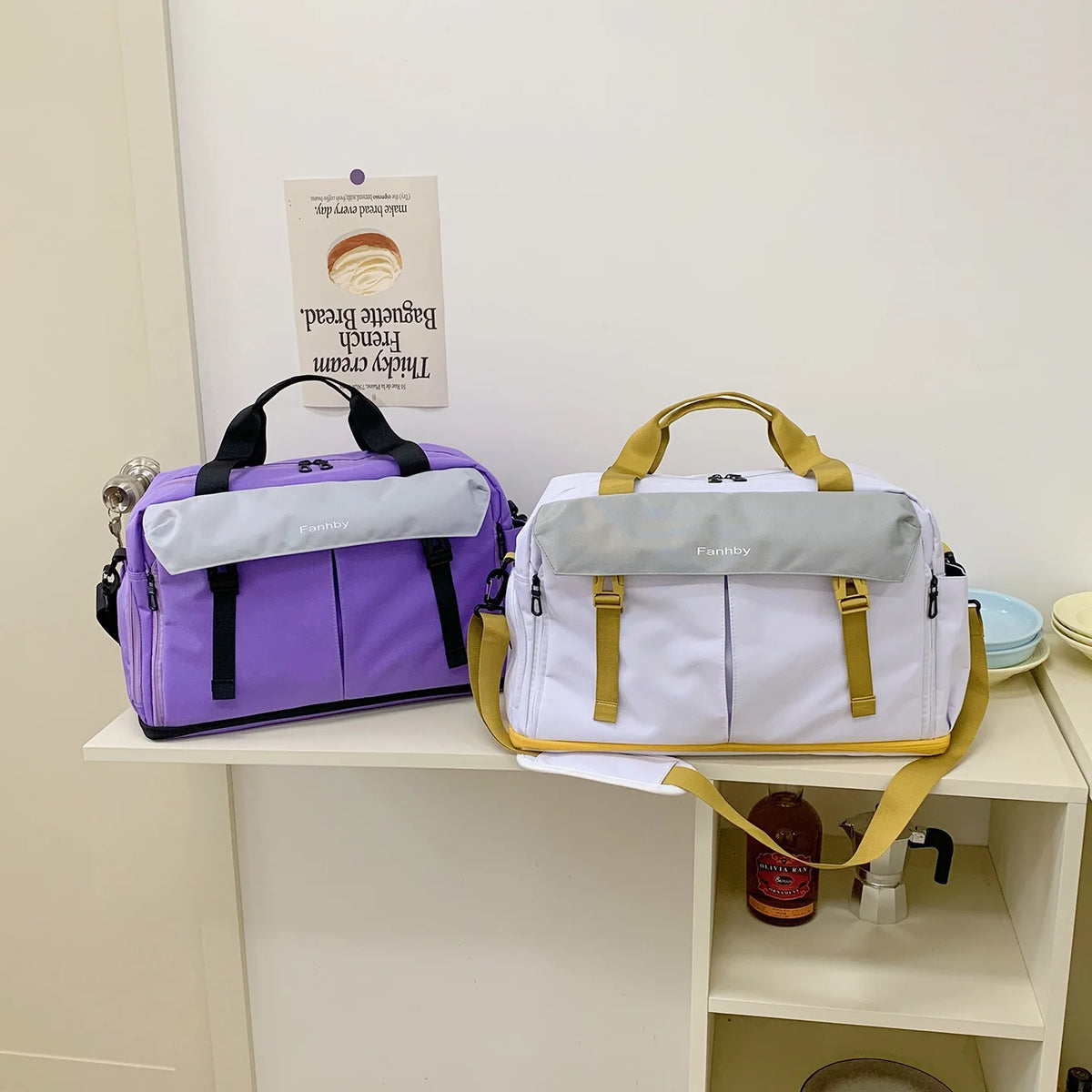 Travel Duffle Bag Spacious Interior Multiple Compartments Padded Straps
