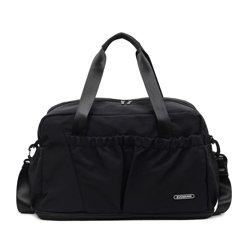 Travel Duffle Bag Spacious Multi-Pocket Durable Fabric