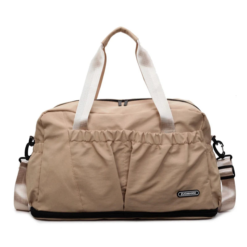 Travel Duffle Bag Spacious Multi-Pocket Durable Fabric