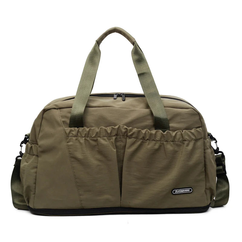 Travel Duffle Bag Spacious Multi-Pocket Durable Fabric