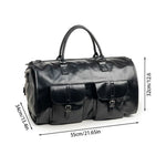 Travel Duffle Bag Spacious Multi-Pocket Water-Resistant Detachable Strap