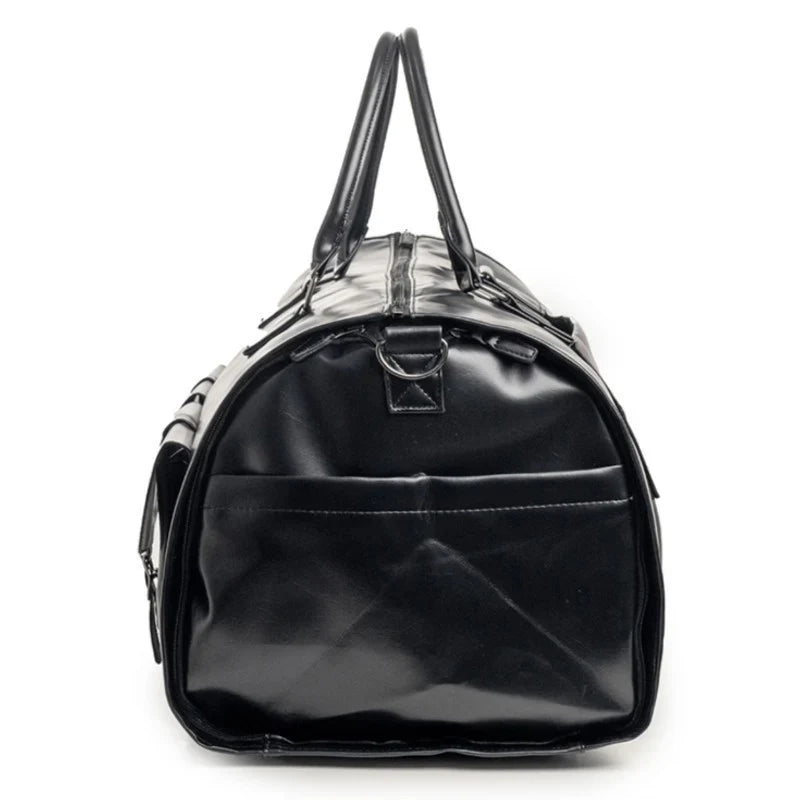 Travel Duffle Bag Spacious Multi-Pocket Water-Resistant Detachable Strap