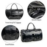 Travel Duffle Bag Spacious Multi-Pocket Water-Resistant Detachable Strap